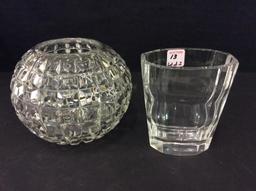 Lot of 2 Glassware Pieces Including Kosta