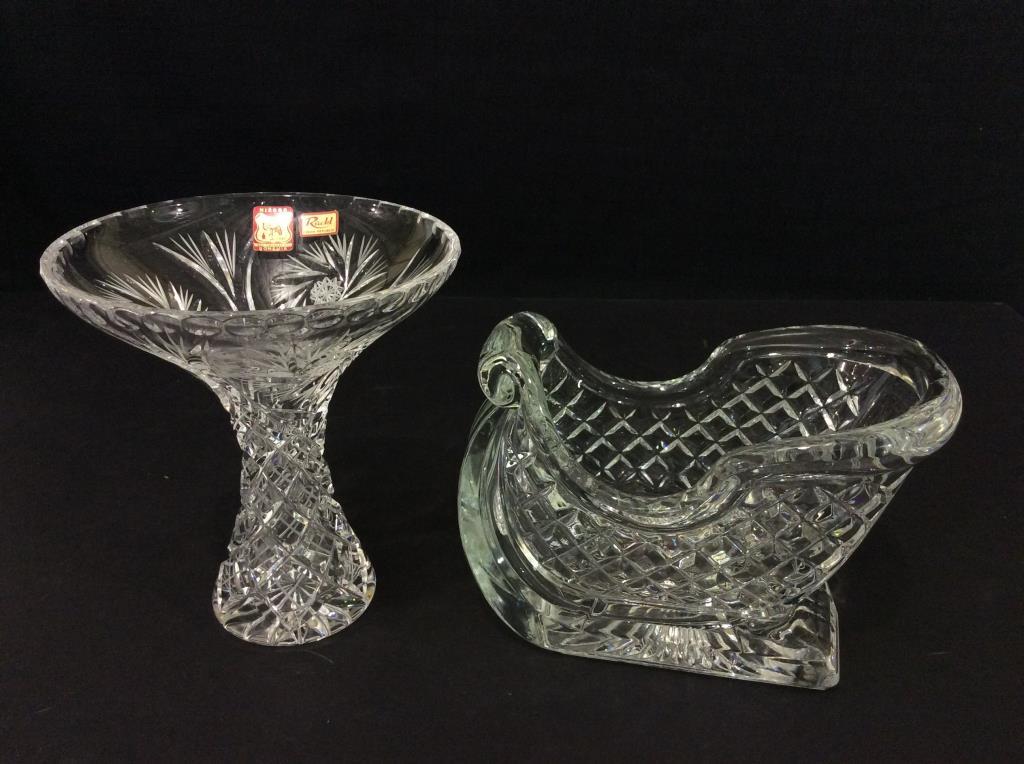 Lot of 3 Including Silver Design Vase