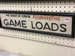 Framed Adv. Piece-Remington Game Loads