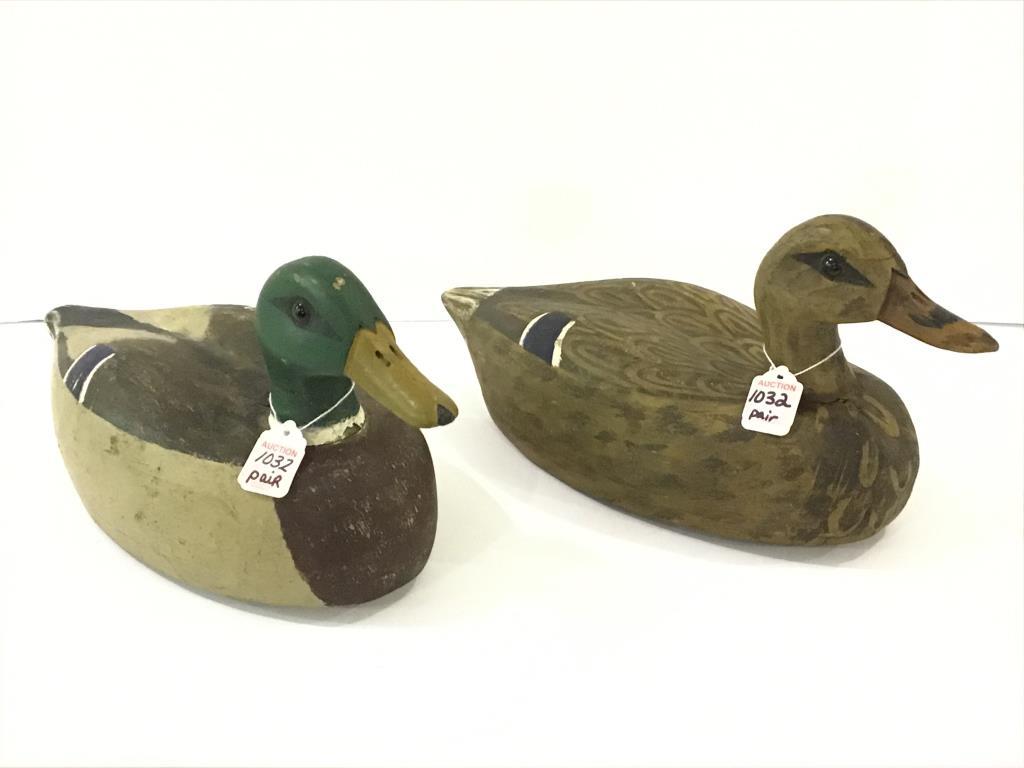 Pair of Decoys-Carved & Painted by Redshaw