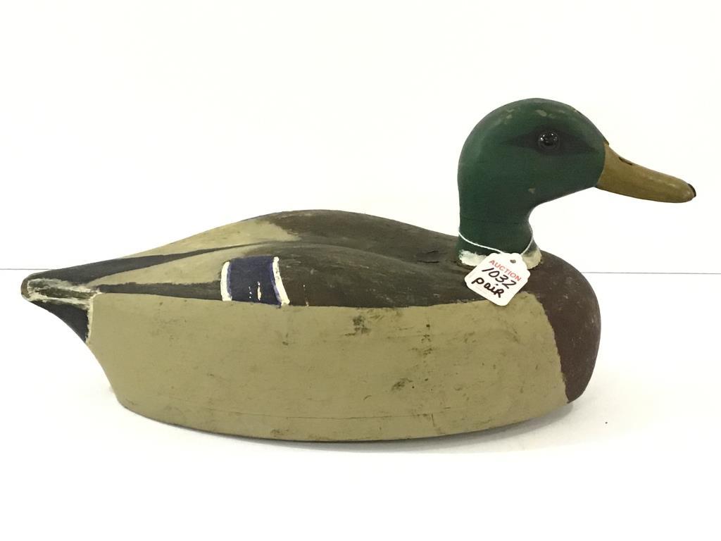 Pair of Decoys-Carved & Painted by Redshaw