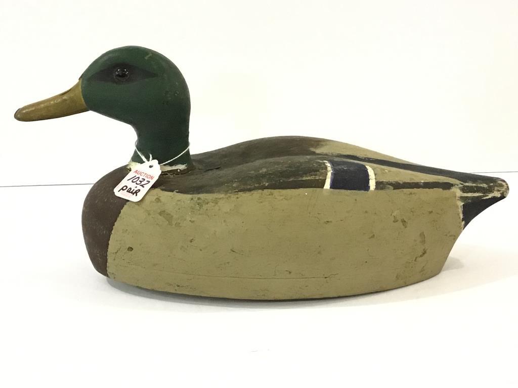 Pair of Decoys-Carved & Painted by Redshaw