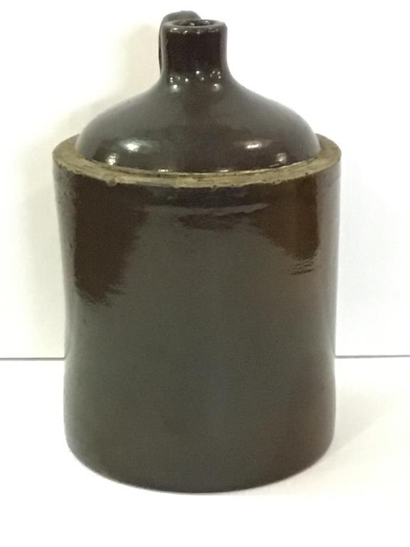 Galesburg Pottery Co. Brown Stoneware Crock Jug-