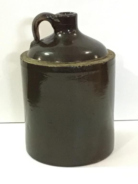 Galesburg Pottery Co. Brown Stoneware Crock Jug-