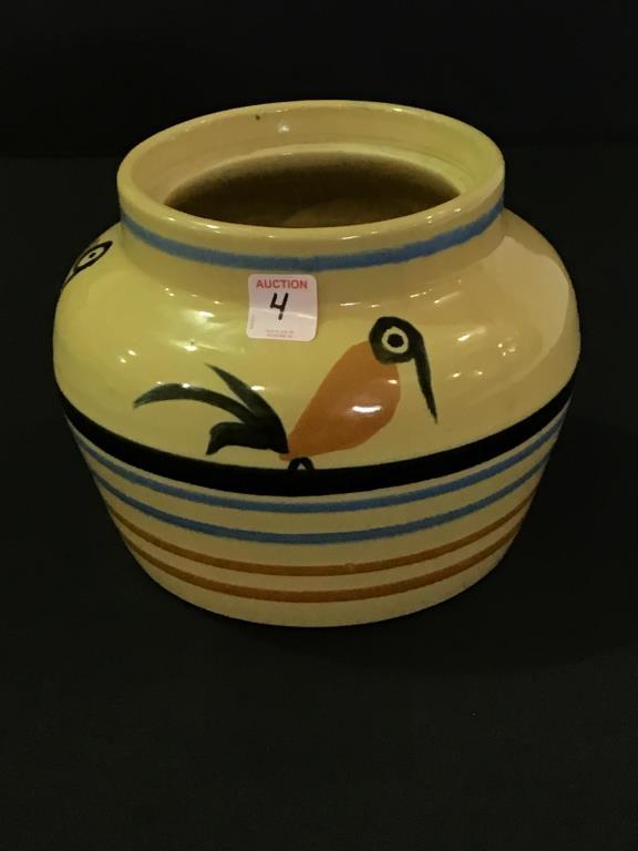 Buckeye Pottery Decorated Jar (6 1/2 Inches Tall)