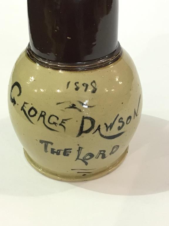 Adv. Pottery Piece Dated 1898-George Dawson