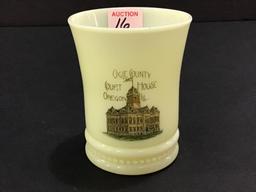 Custard Cup-Ogle Co. Courthouse-Oregon, IL