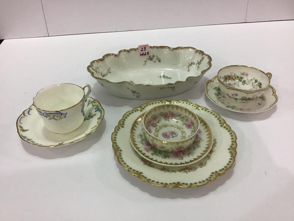 Lot of 5 Various Haviland China Pieces