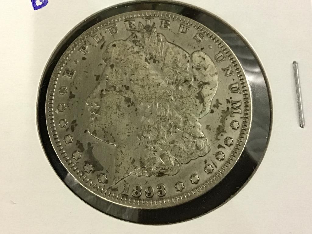 1893-O  Morgan Silver Dollar