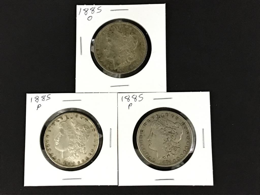 Lot of 5 Morgan SIlver Dollars Including