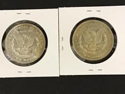 Lot of 4-1887P Morgan Silver Dollars