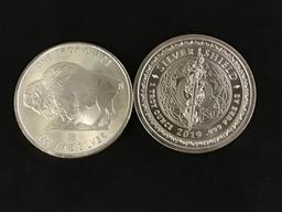 Lot of 4-.999 Fine Silver One Troy Ounce Silver