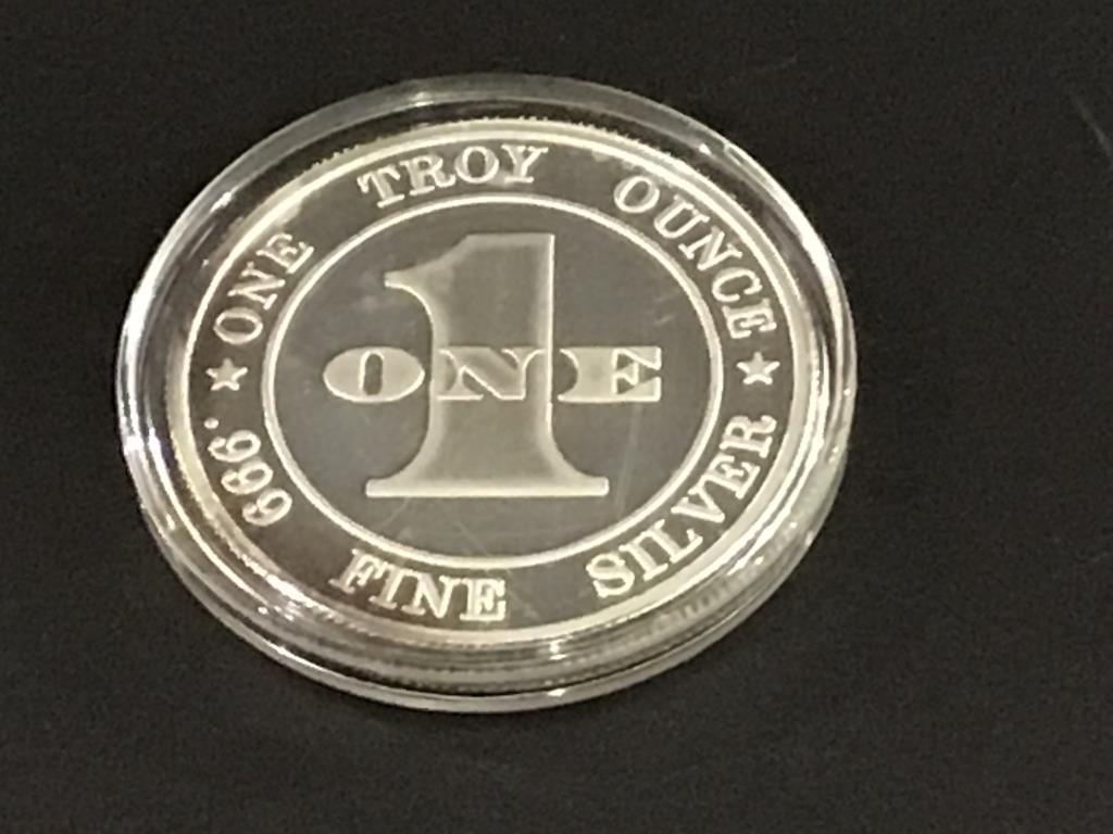 Lot of 4-.999 Fine Silver 1 Troy Ounce Silver