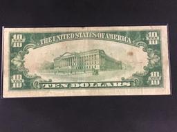 Lot of 3-Ten Dollar National Currency Bills-Series