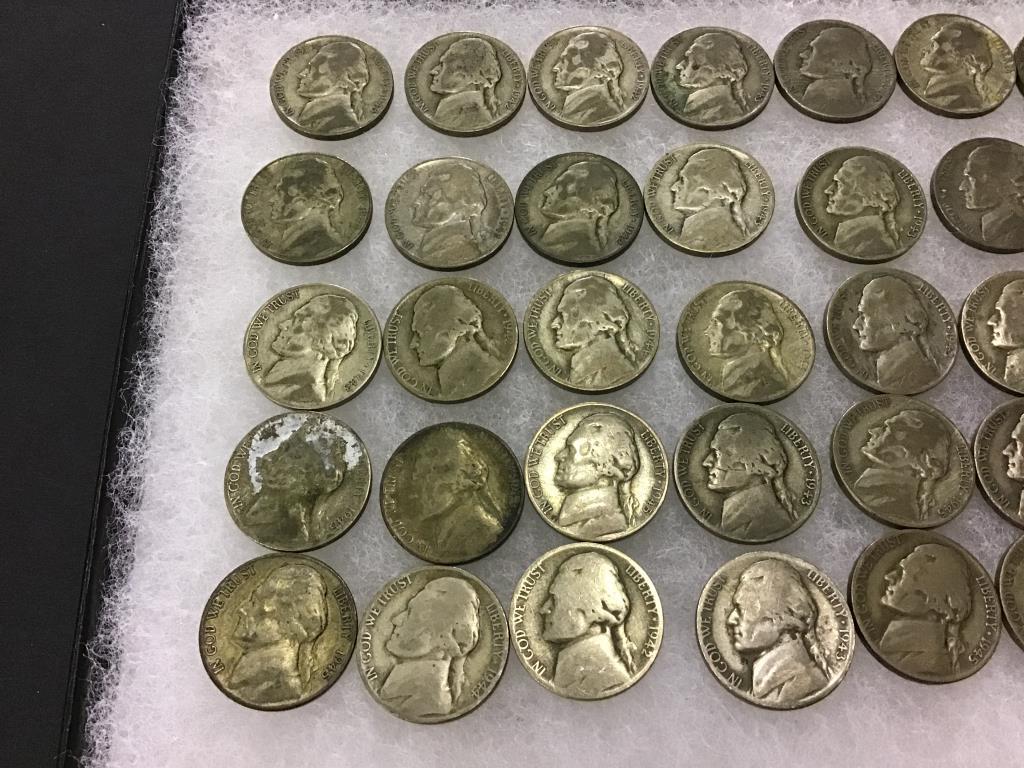 Collection of 40-1940's Jefferson Nickels