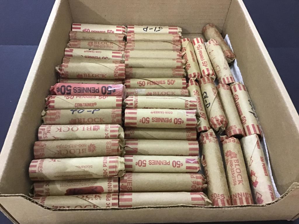 Group of 50 Rolls of Un-Researched Wheat