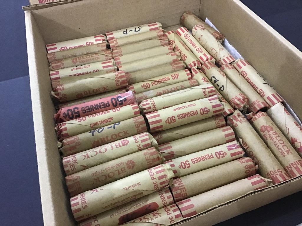 Group of 50 Rolls of Un-Researched Wheat