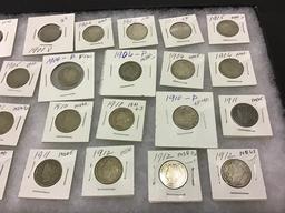 Collection of 23  Various V-Nickels
