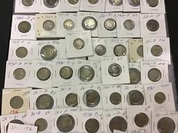 Collection of 65 Various Buffalo Nickels