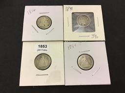 Lot of 7 Old Liberty Seated Dimes Including