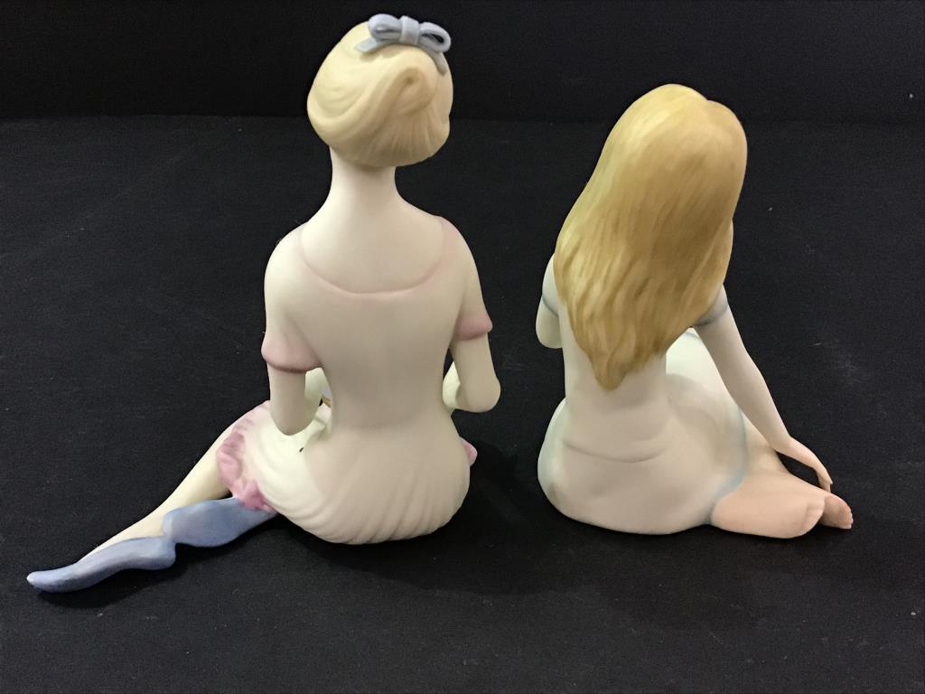 Pair of Sm. Cybis Girl Figurine