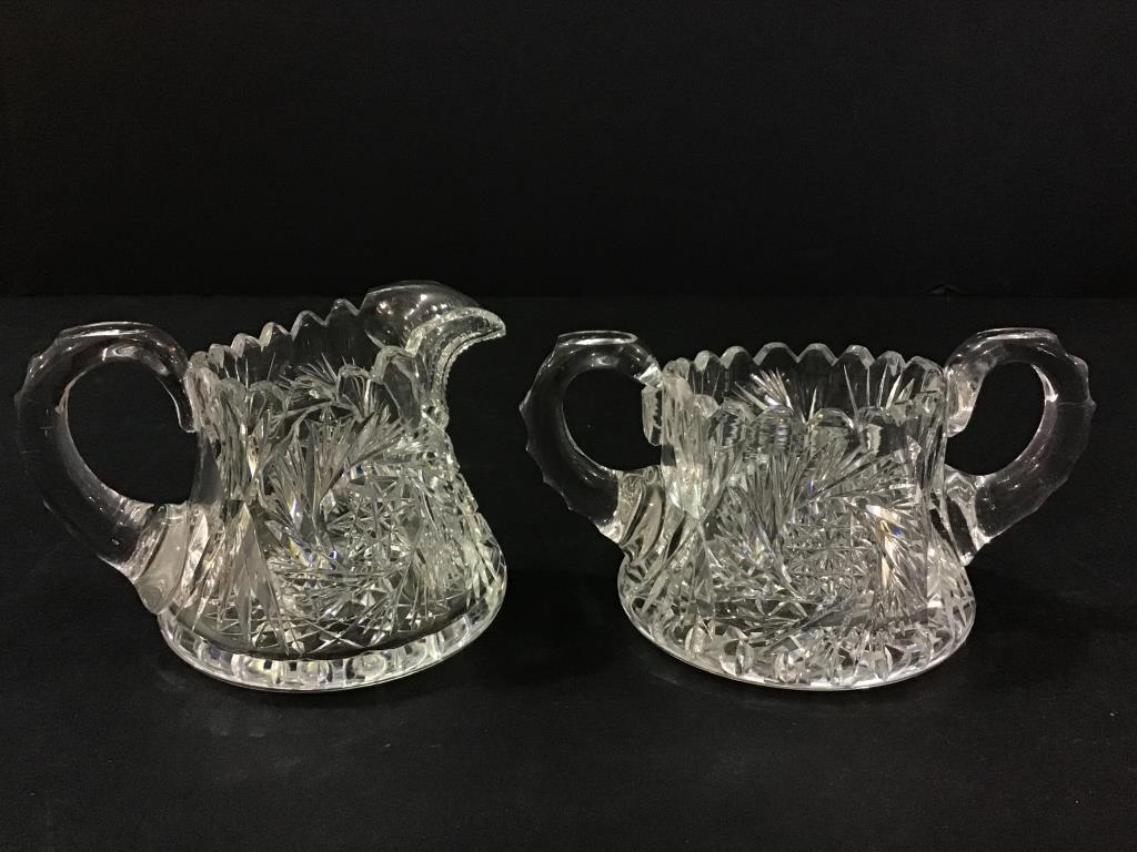 Group of Glassware Including Sm. Pitcher,