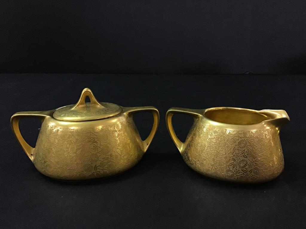 Group of Pickard & Noritake Gold Serving