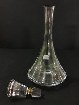 Lot of 2 Crystal Decanters w/ Stoppers