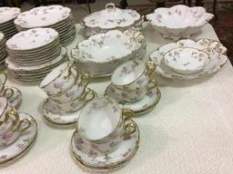 Very Lg. Set of Beautiful Haviland Limoge France