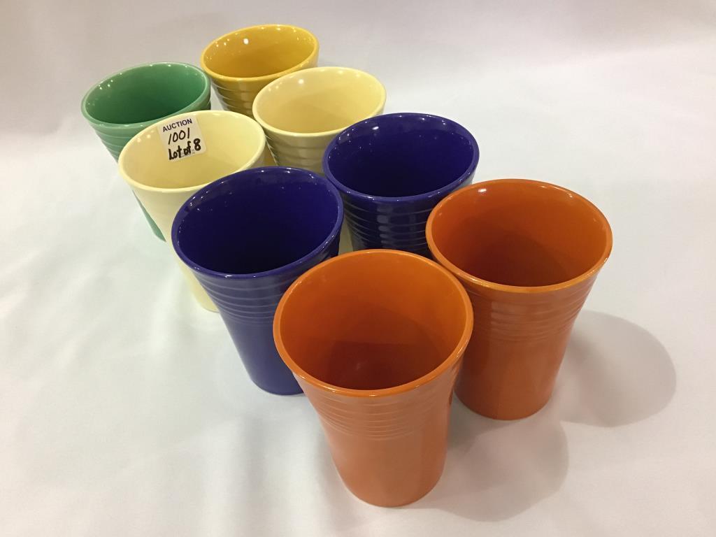 Fiestaware-Lot of 8 Tumblers