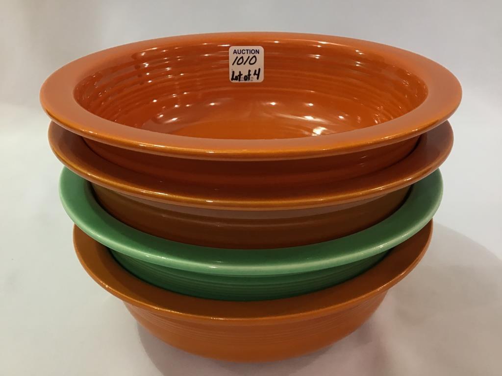 Fiestaware-Lot of 4-8 1/2 Inch Nappy Bowls