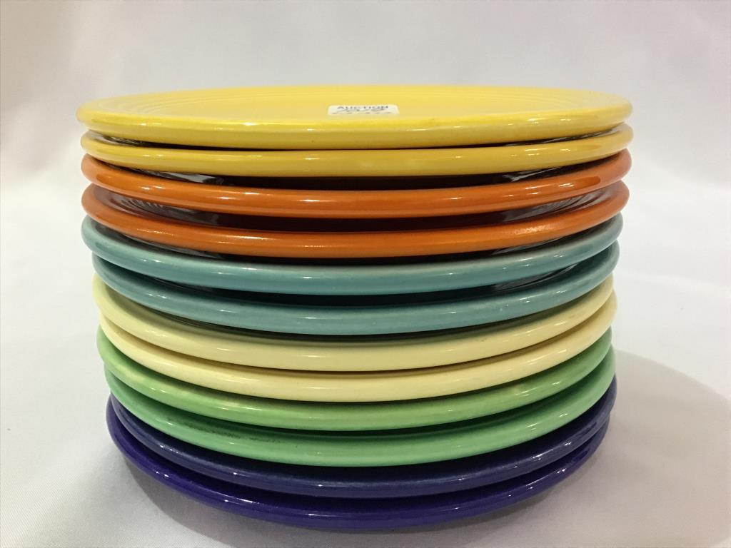 Fiestaware-Lot of 12-6 1/4 Inch Plates