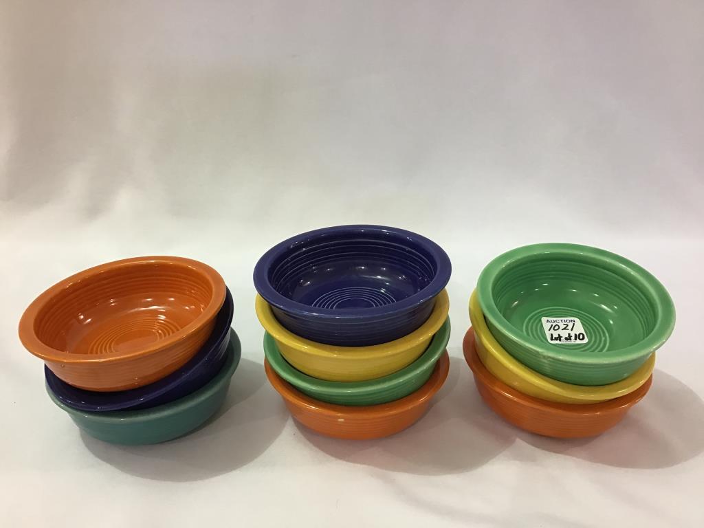 Fiestaware-Lot of 10-4 3/4 Inch Fruit Bowls