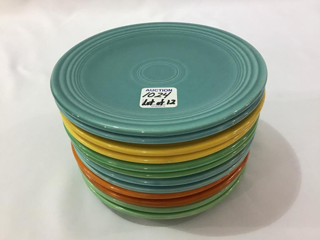 Fiestaware-Lot of 12-6 1/4 Inch Plates