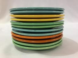 Fiestaware-Lot of 12-6 1/4 Inch Plates