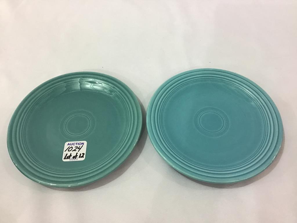 Fiestaware-Lot of 12-6 1/4 Inch Plates