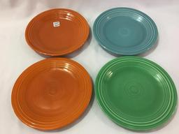 Fiestaware-Lot of 8 Plates Including 4-10 1/4 Inch