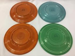 Fiestaware-Lot of 8 Plates Including 4-10 1/4 Inch