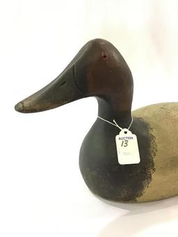 Stamped Evans Mammoth Duck Decoy