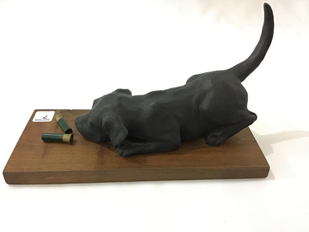 Black Lab Statue Designed For Ducks Unlimited