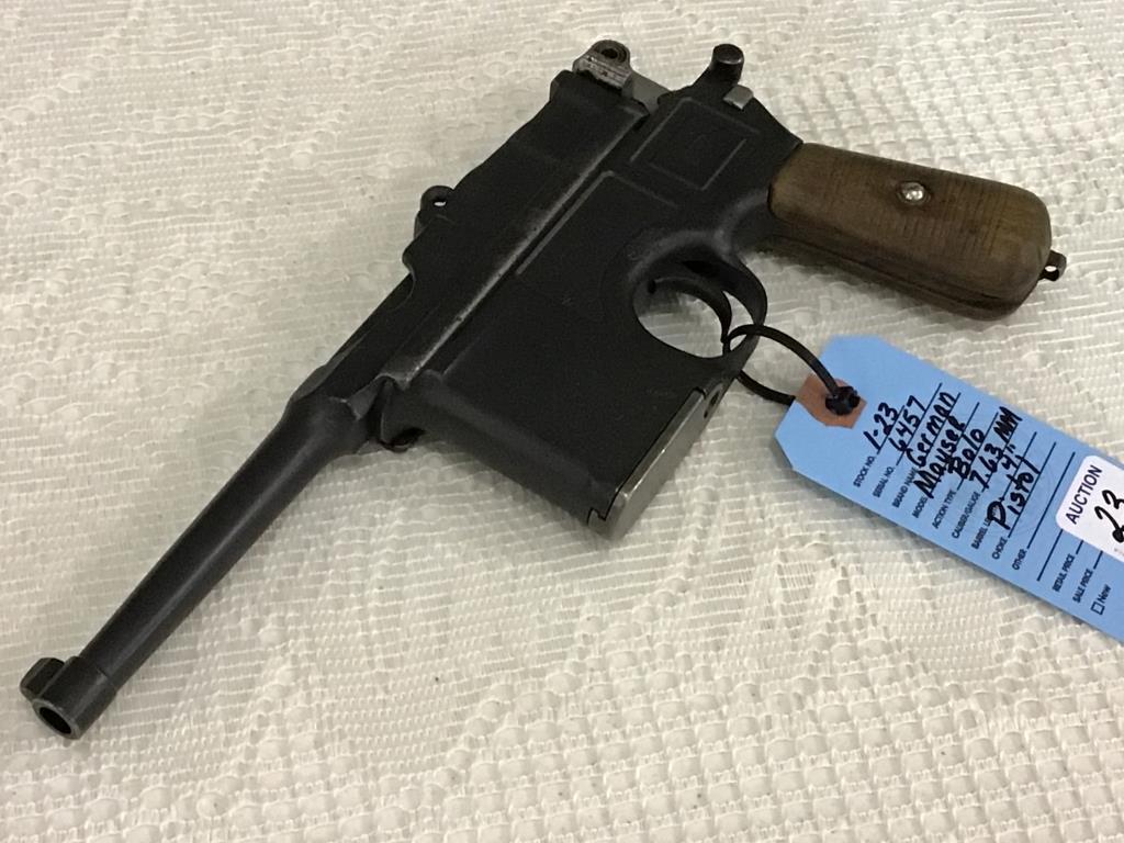 German Mauser Bolo 7.63 MM Pistol w/