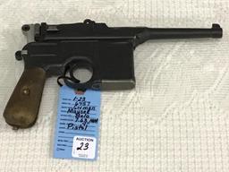 German Mauser Bolo 7.63 MM Pistol w/