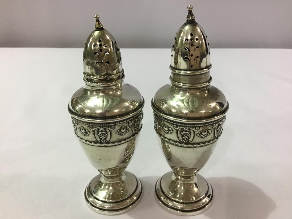 3 Pair of Sterling Silver Salt & Pepper Shakers