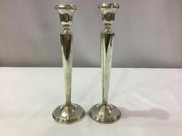 2 Pair of Sterling Silver Candle Holders