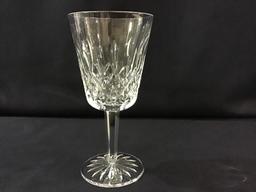 Lot of 8 Waterford Lismore Water Goblets-