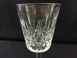 Lot of 8 Waterford Lismore Water Goblets-