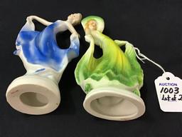 Pair of Dancing Girl Figurines Including