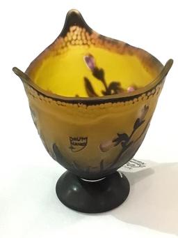 Daum Nancy Brown Bowl Vase