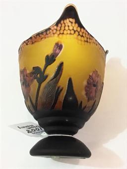 Daum Nancy Brown Bowl Vase