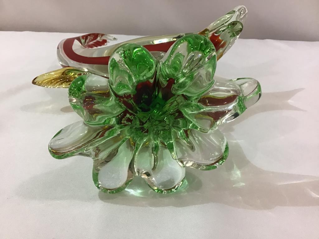 Pair of Murano Glass Fishes (11 1/2-12 Inches